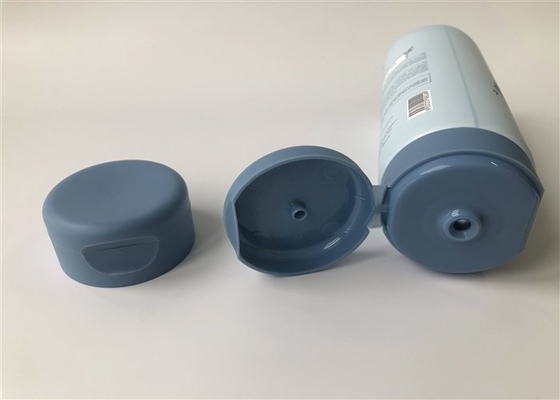 120g Dia50 oil contral cream cleanser white  tube  8c offset print with matt front oriented flip top cap