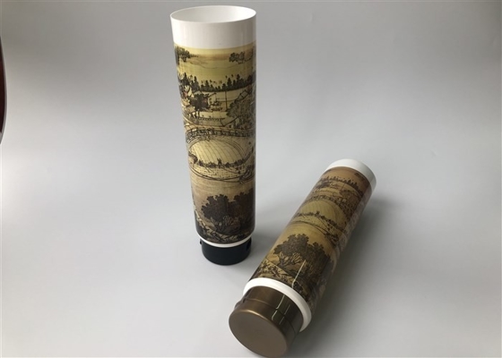 Pipe diameter 55 mm milk white tube Qingming Shanghe Figure 8 color offset printing 1 color silk screen
