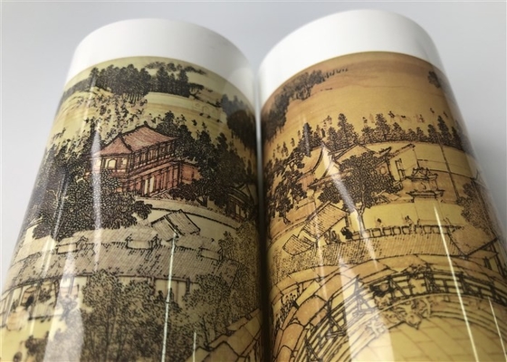 Pipe diameter 55 mm milk white tube Qingming Shanghe Figure 8 color offset printing 1 color silk screen