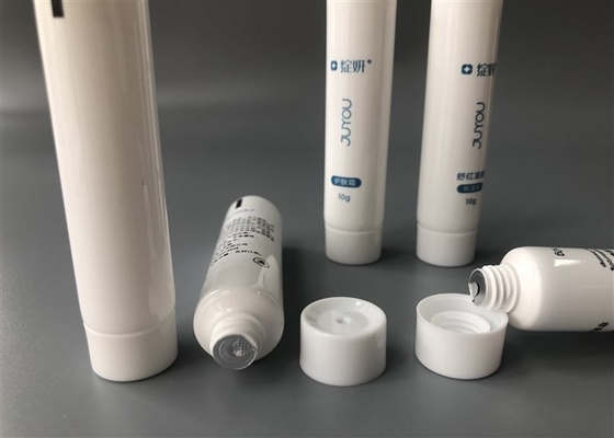 10ml Hand Cream Tube Packaging Mini White Glossy Offset Pritning End Open