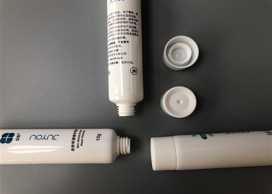 10ml Hand Cream Tube Packaging Mini White Glossy Offset Pritning End Open