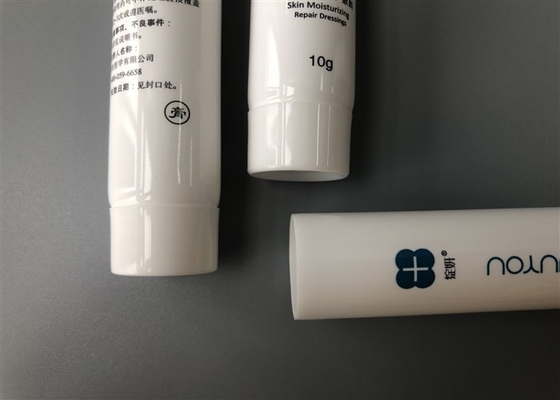 10ml Hand Cream Tube Packaging Mini White Glossy Offset Pritning End Open
