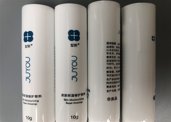 10ml Hand Cream Tube Packaging Mini White Glossy Offset Pritning End Open