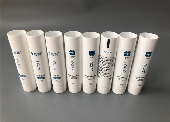 10ml Hand Cream Tube Packaging Mini White Glossy Offset Pritning End Open