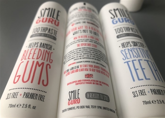 Matt Extruded Empty Cosmetic Tubes 5 Layer Toothpaste 75ml End Open With Screw Matt Cap