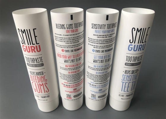 Matt Extruded Empty Cosmetic Tubes 5 Layer Toothpaste 75ml End Open With Screw Matt Cap