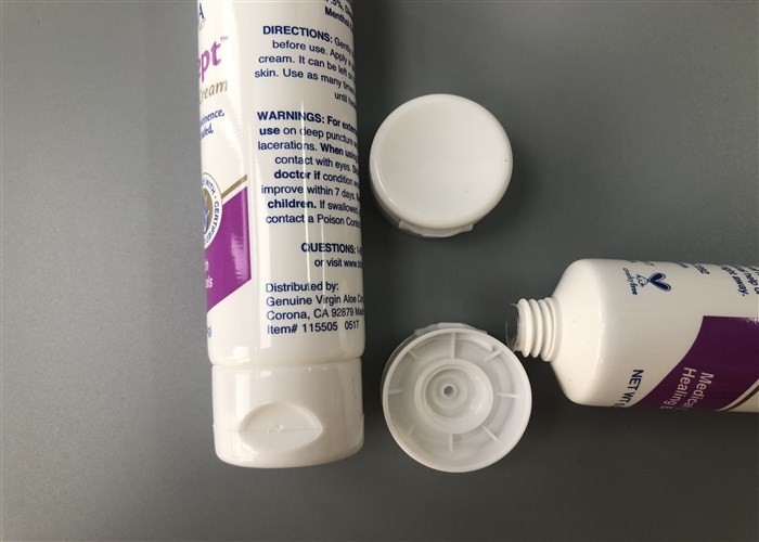 Dia 25 White Tube Banlk Clear Tube Packaging Glossy Tube 4c Offset Printing